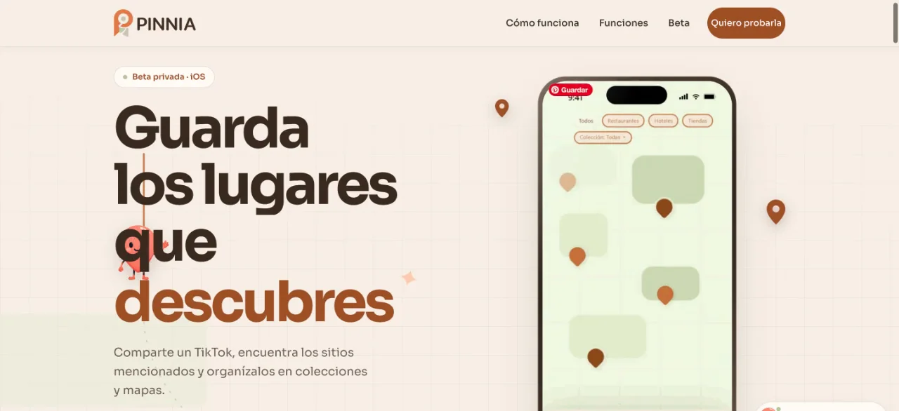 Pinnia — vista del proyecto